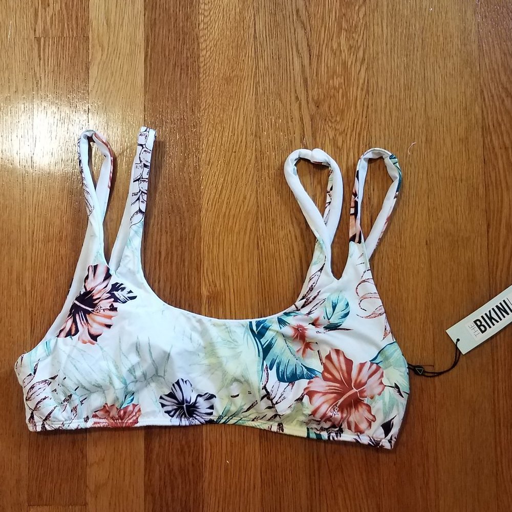 NWT The Bikini lab Floral Top sz XL Read Run